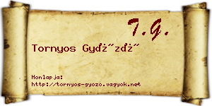 Tornyos Győző névjegykártya